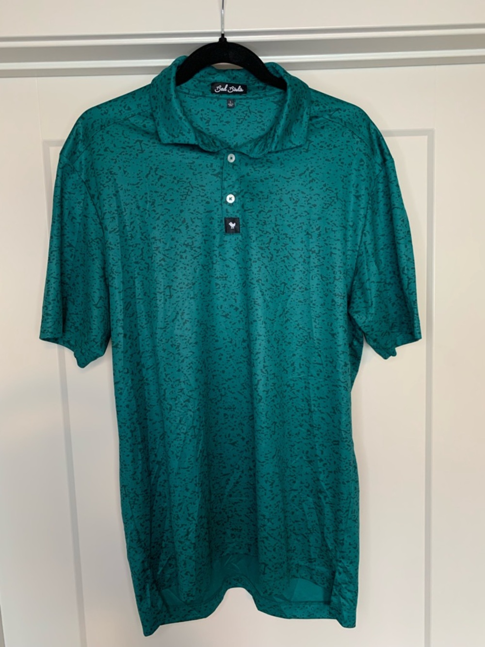 Like-New Bad Birdie Teal “Greenskeeper” Men's Polo